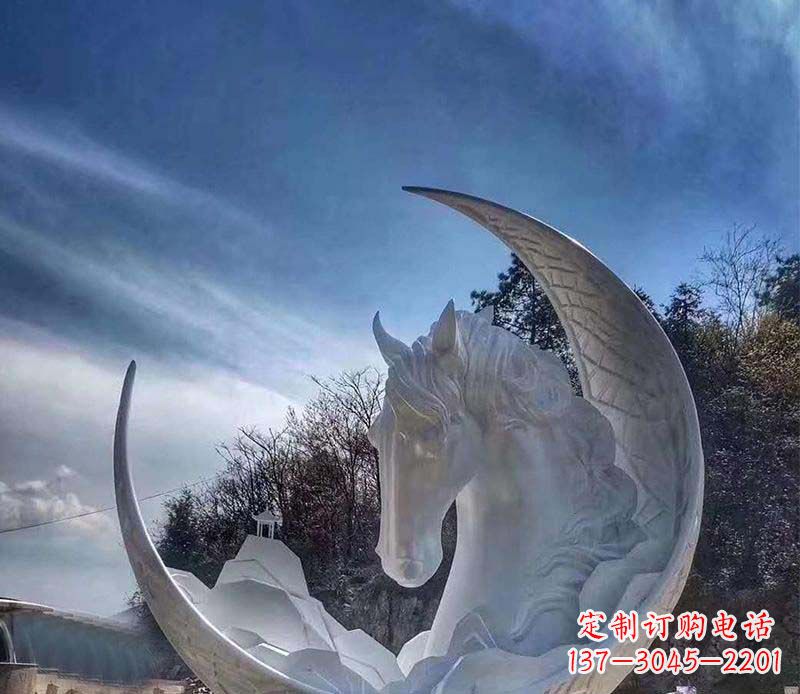 苏州不锈钢月亮雕塑一种独特的艺术品