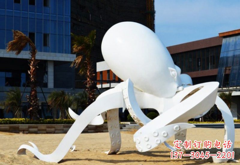 苏州精美的不锈钢章鱼雕塑