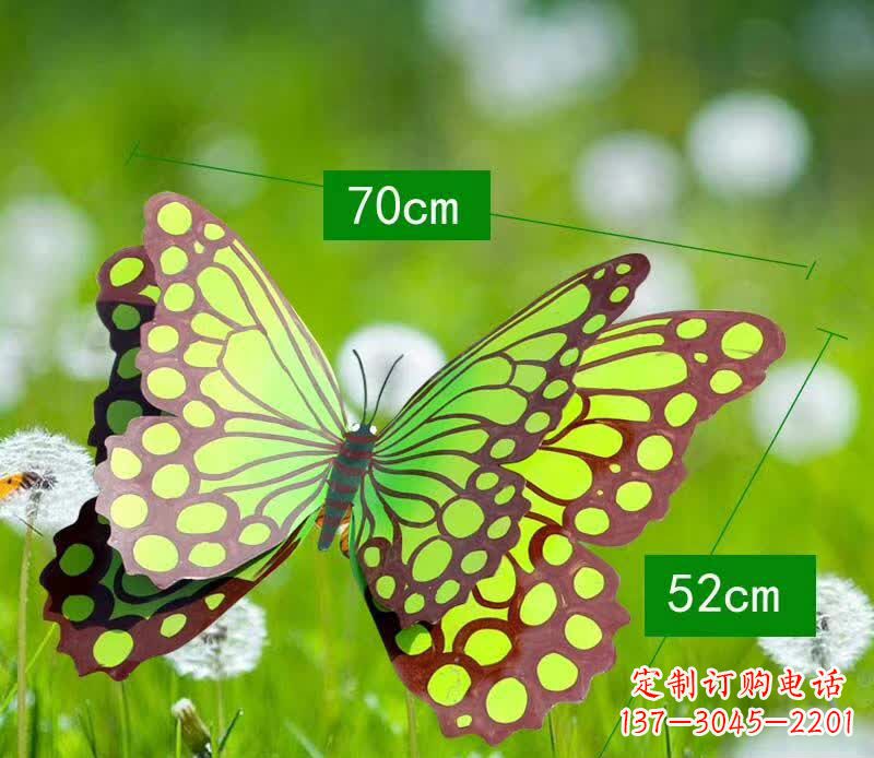 苏州不锈钢蝴蝶雕塑彩色园林的精灵
