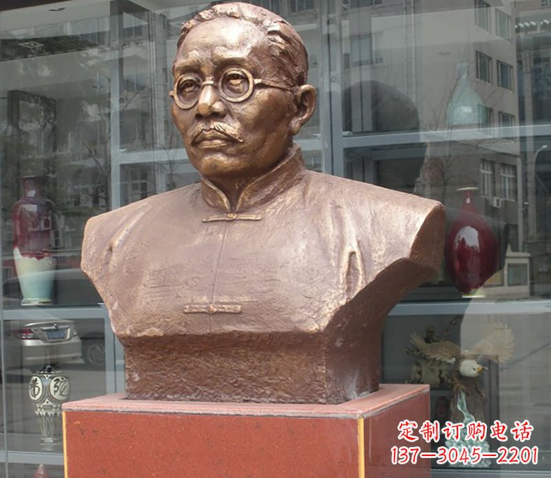 苏州蔡元培雕塑传承睿智的象征