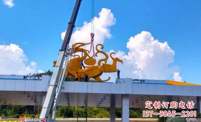 苏州精美不锈钢龙雕塑，点缀城市之美