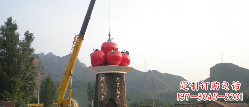 苏州不锈钢苹果雕塑缔造城市风采