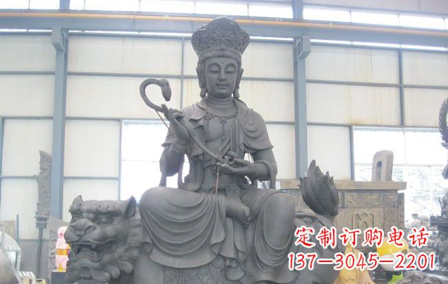 苏州文殊菩萨坐狮子雕塑