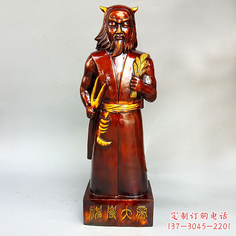 苏州神农氏铜像传承炎帝文化的艺术之作