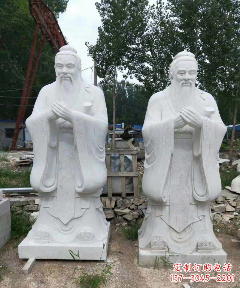 苏州高雅大理石孔子雕塑