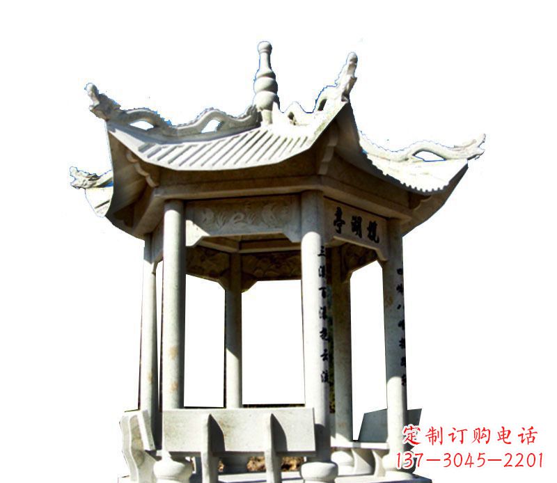 苏州大理石凉亭石雕，历史韵味浓郁