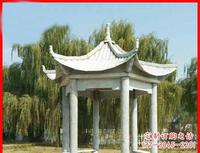 苏州精美大理石凉亭雕塑