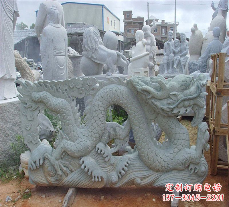 苏州大理石龙石雕传承古老文化,精雕细琢的艺术品