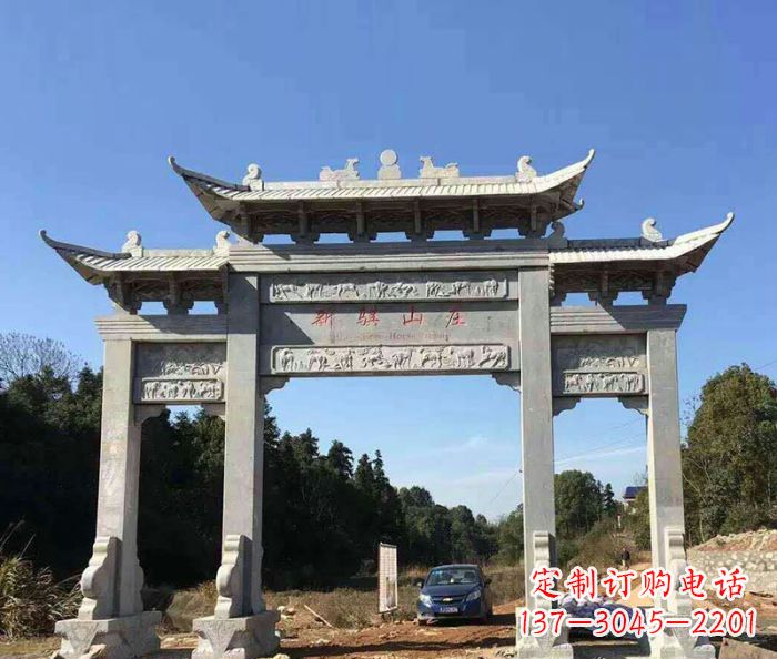 苏州精美石雕牌坊雕塑