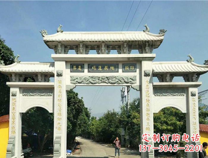 苏州大理石牌坊雕塑