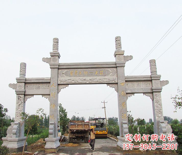 苏州大理石牌坊石雕,艺术精髓永不凋零
