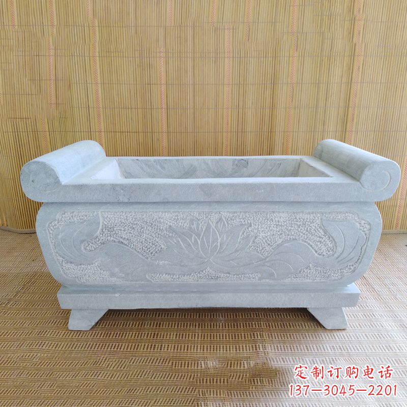 苏州精美大理石石雕香炉雕塑