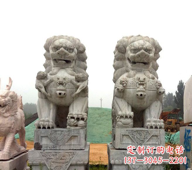 苏州传统大理石狮子雕塑