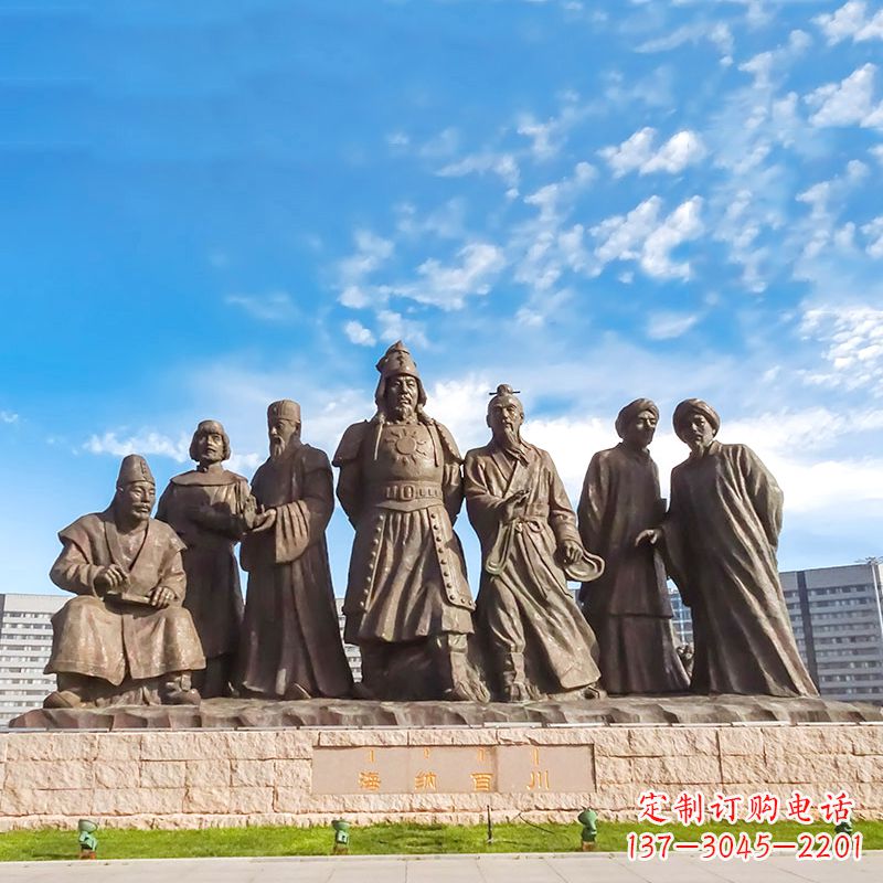苏州成吉思汗雕塑，赞颂大蒙古国建国者