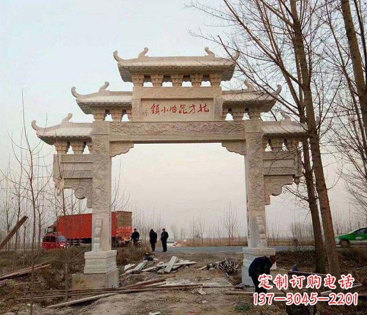 苏州大理石牌坊石雕