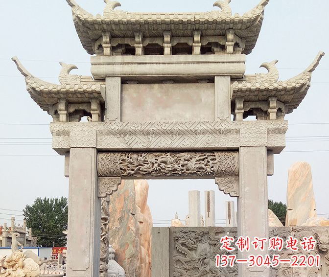 苏州特色大理石牌坊石雕