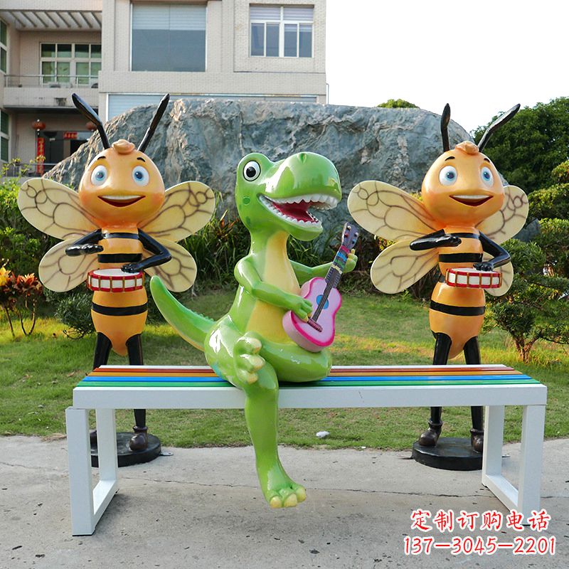 苏州吉他恐龙雕塑