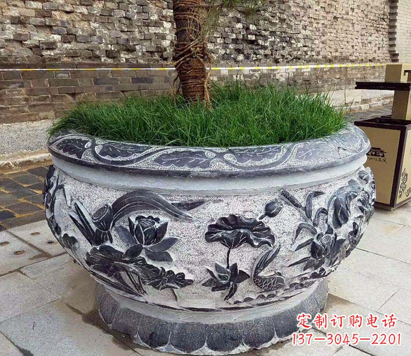 苏州精美花盆雕塑，点亮你的道路景观