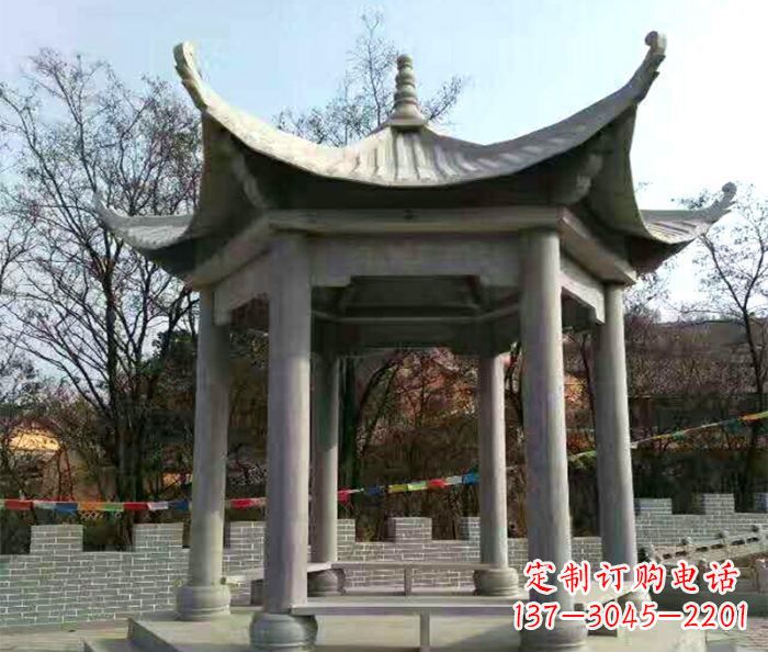 苏州仿古六角凉亭石雕