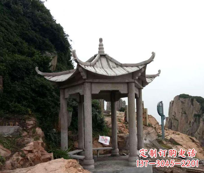 苏州风格独特的仿古凉亭石雕