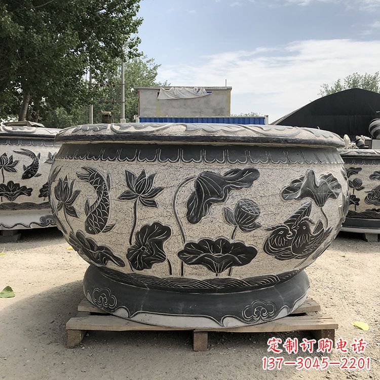 苏州精美仿古花盆雕塑