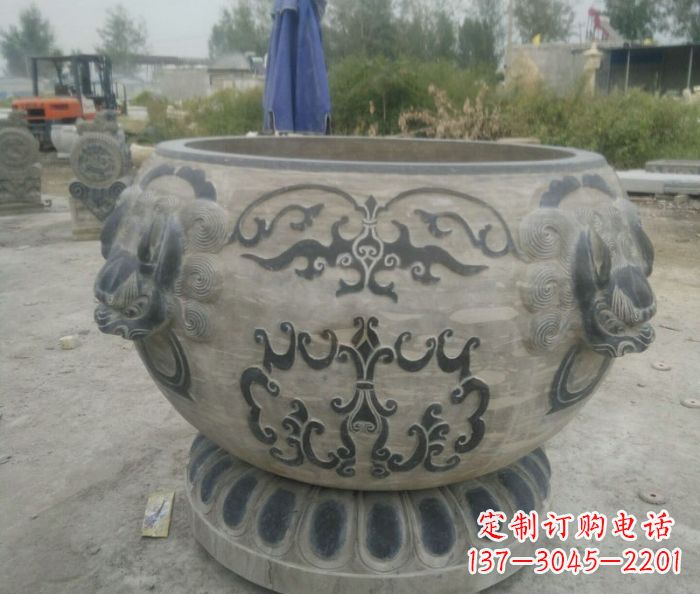 苏州仿古圆形水缸石雕