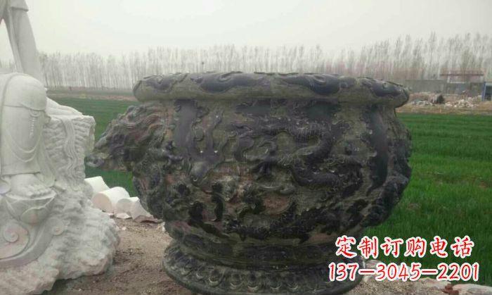 苏州仿古圆形水缸石雕