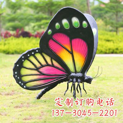 苏州仿真蝴蝶_品红色款405x78x110