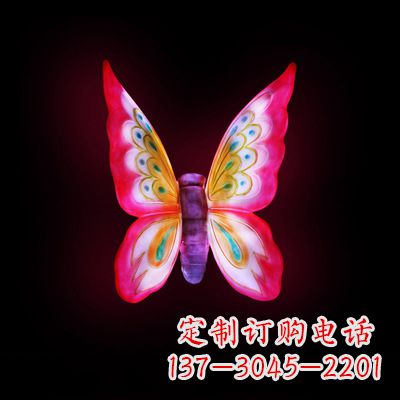 苏州仿真蝴蝶_小号红色发光款37x48x20