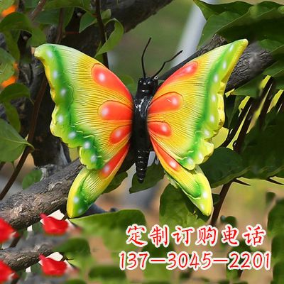 苏州仿真蝴蝶_小号黄色款17x17x10