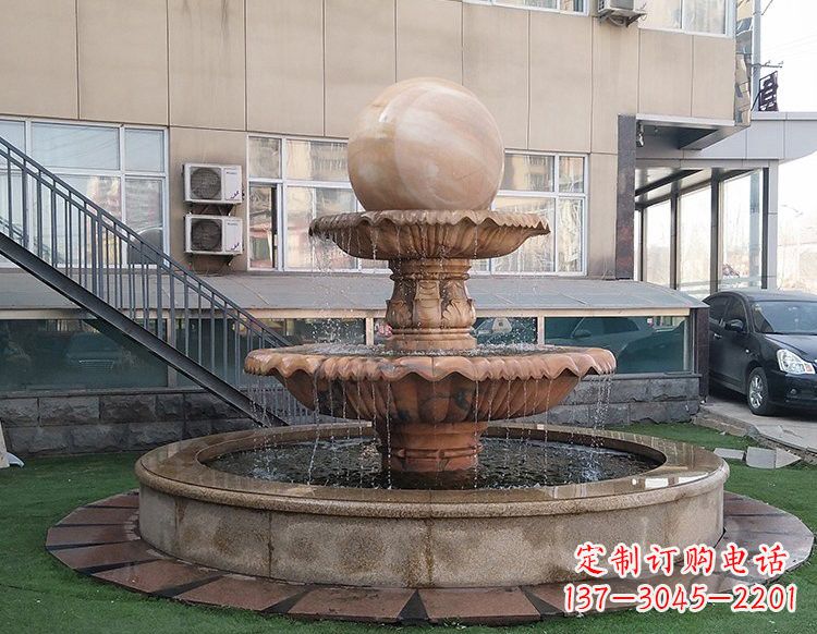 苏州风水球喷泉石雕 (2)