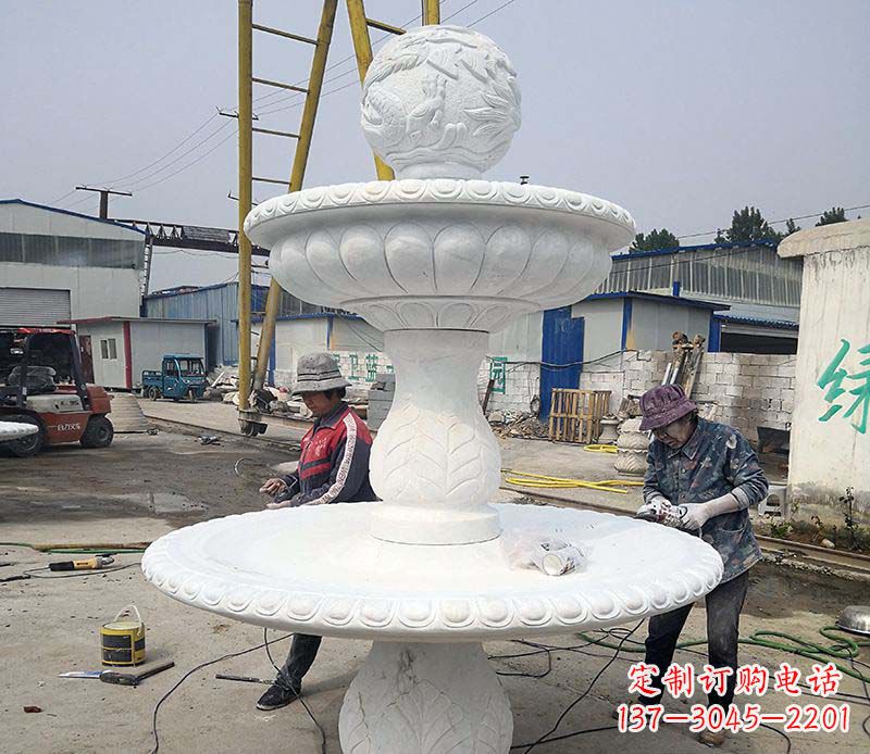 苏州风水球喷泉石雕1