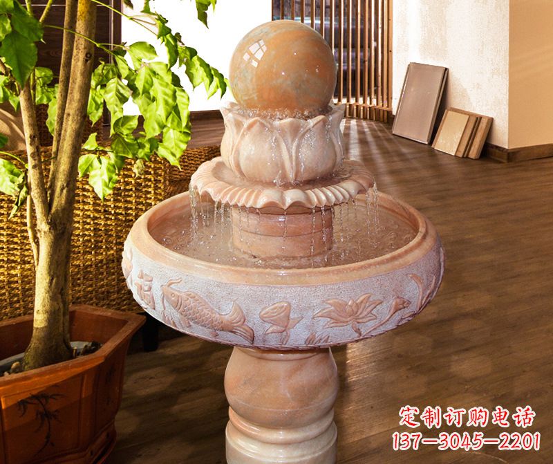 苏州风水球石雕图片