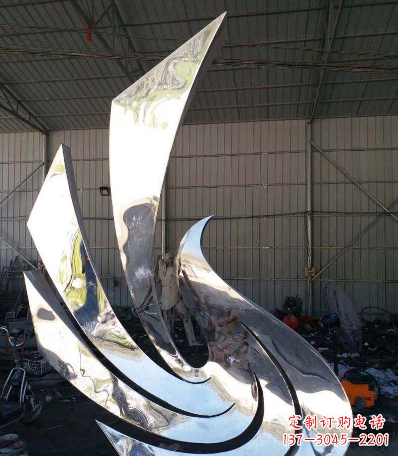 苏州精巧不锈钢和平鸽雕塑