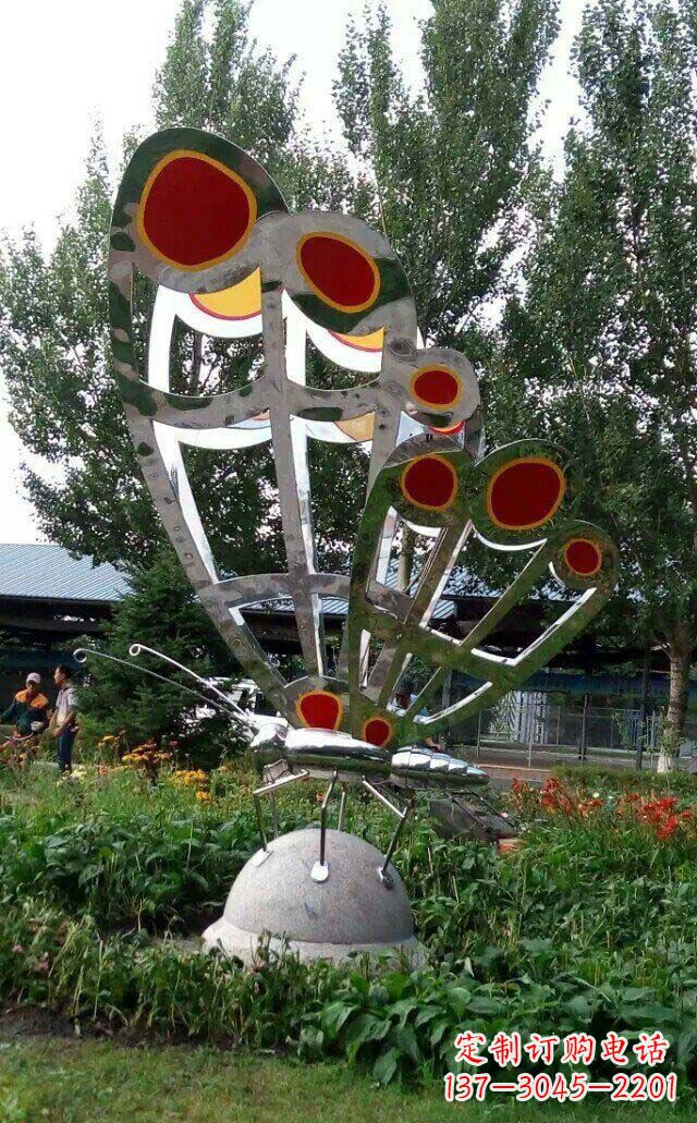 苏州现代艺术不锈钢蝴蝶雕塑