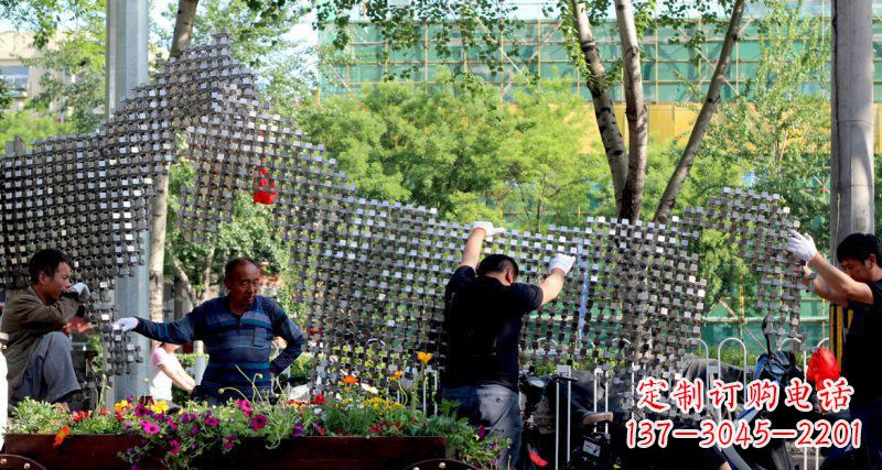 苏州中领雕塑 - 动物抽象不锈钢雕塑