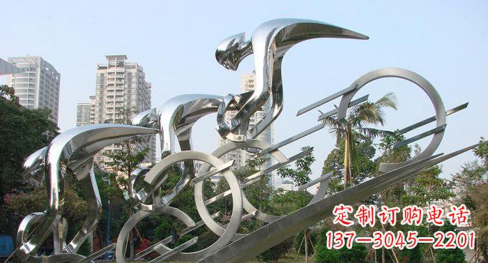 苏州不锈钢自行车抽象雕塑