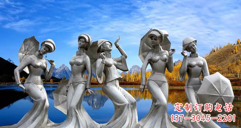 苏州现代少女雕塑