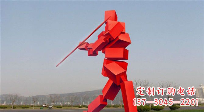 苏州定制不锈钢标枪雕塑