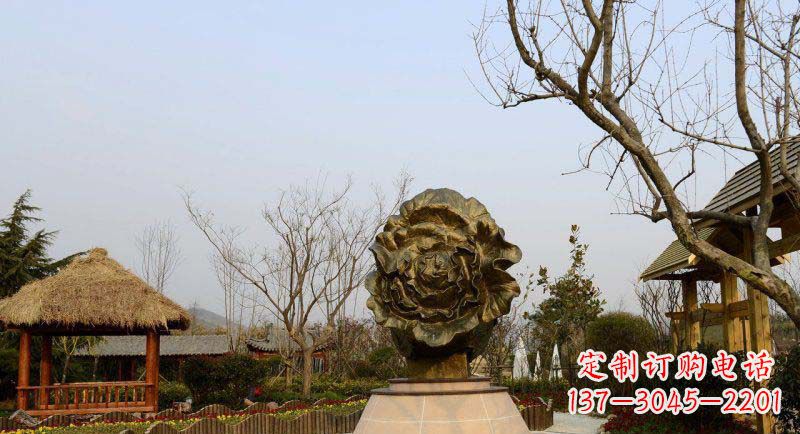 苏州公园大白菜景观铜雕