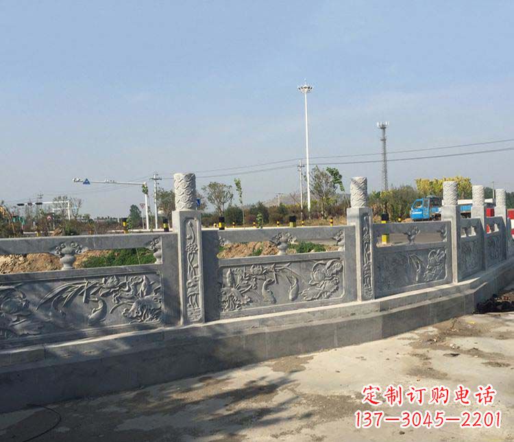 苏州风格各异的精美公园仿古石栏板雕塑