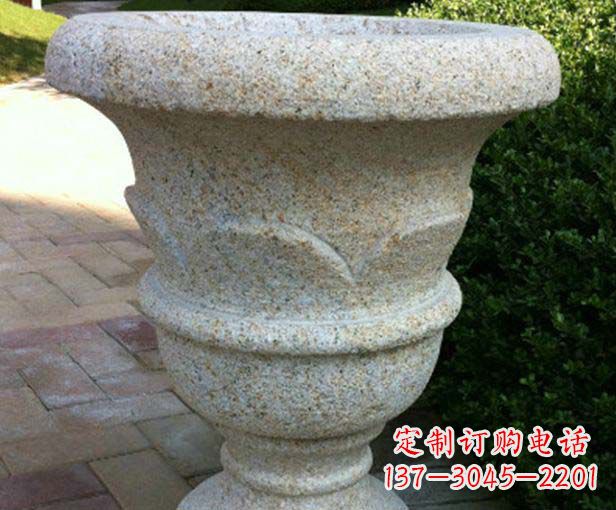 苏州大理石花盆石雕,为您的景观添色彩