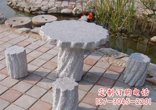 苏州公园石桌凳雕塑
