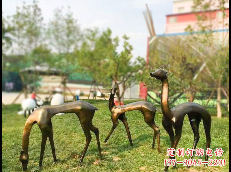 苏州艺术欣赏——梅花鹿雕塑