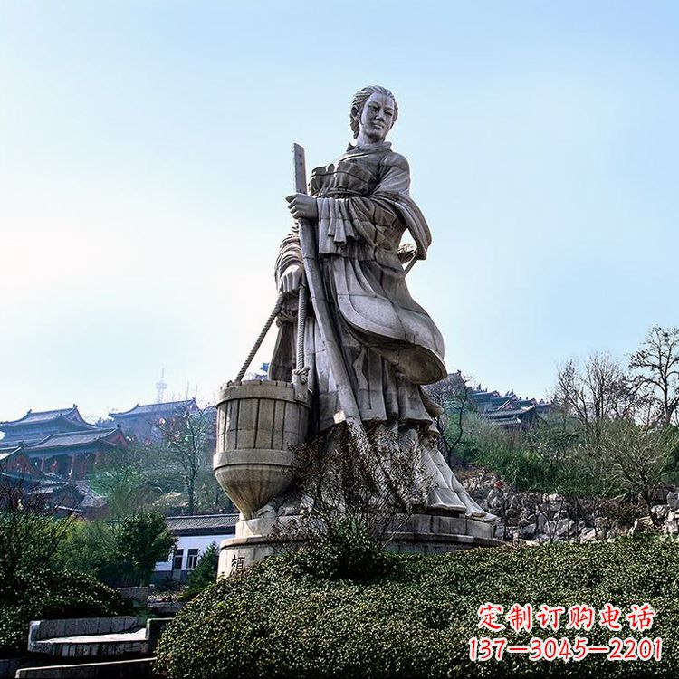 苏州古代美女文姜景观雕塑