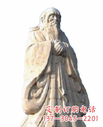 苏州古代名人老子石雕