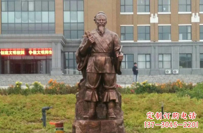 苏州古代名人铜雕鲁班