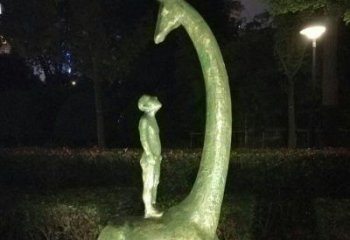 苏州壮观绝伦的长颈鹿雕塑