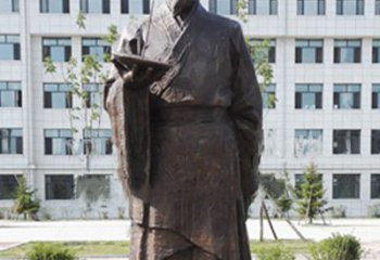 苏州传承古代珍贵文化—祖冲之铜雕塑