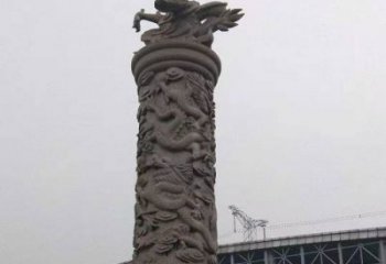 苏州中领雕塑|仿古盘龙柱石雕